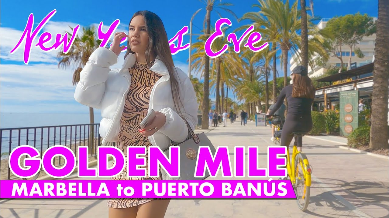 Marbella's Golden Mile New Years Eve 2024 - Marbella to Puerto Banús virtual cycle tour