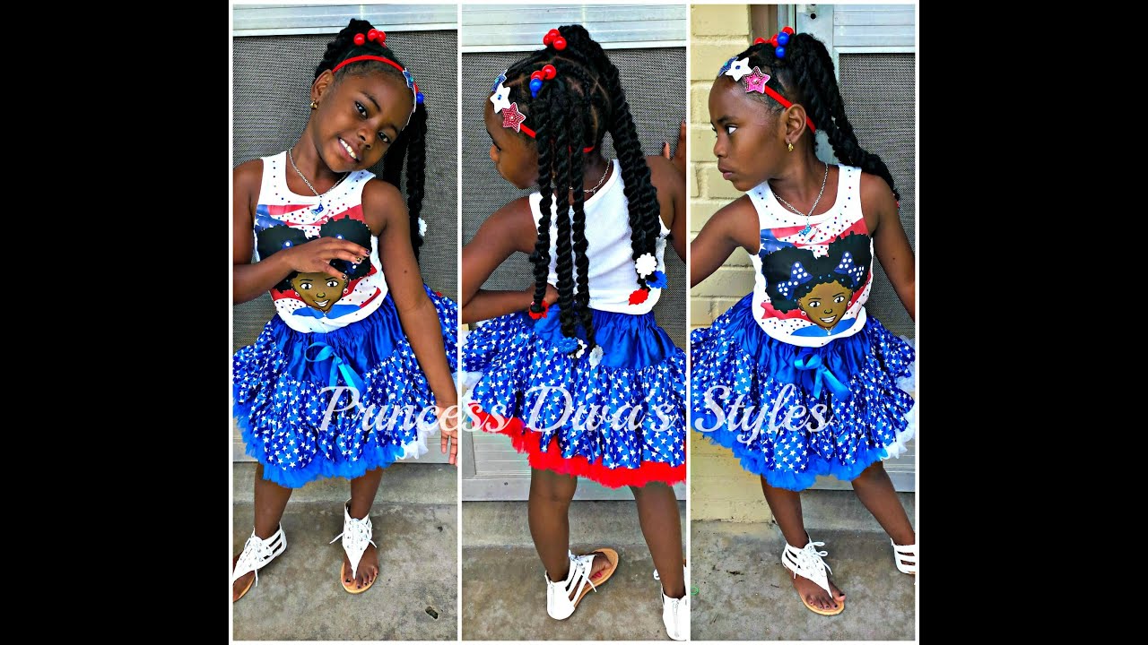 Princess Diva: 4th Of July Hair Style & OOTD