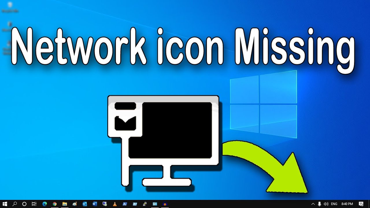 Как исправить отсутствие значка сети на панели задач в Windows 10 [решено]