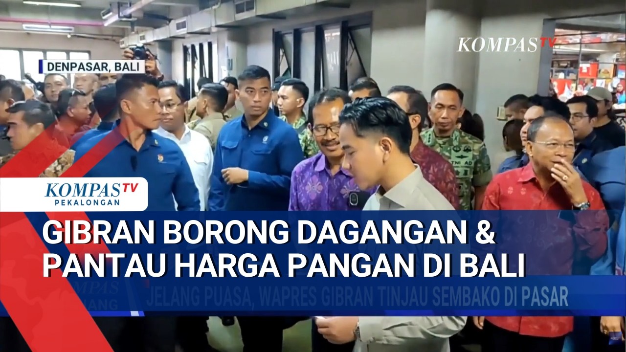 Update Kompas Siang: Momen Gibran Blusukan di Pasar Badung Bali Pantau Harga Cabe