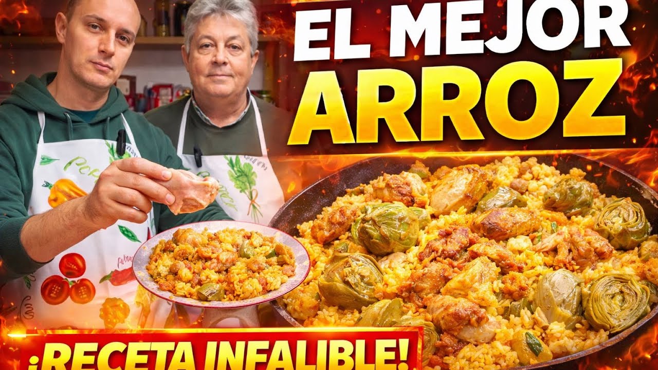 🍚 Arroz con Pollo y Alcachofas | Receta Casera Fácil y Deliciosa 🍗 