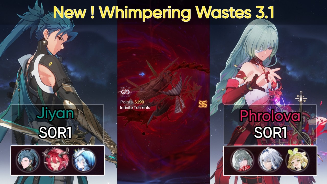 New ! Whimpering Wastes 3.1 | Jiyan S0R1 - Phrolova S0R1 | [ Wuthering Waves ]