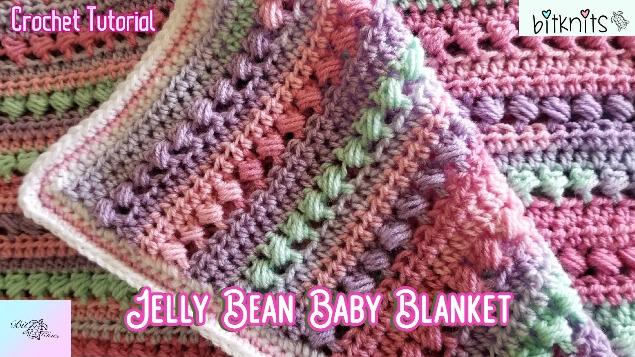 Jelly Bean Crochet Baby Blanket Tutorial ❤️❤️