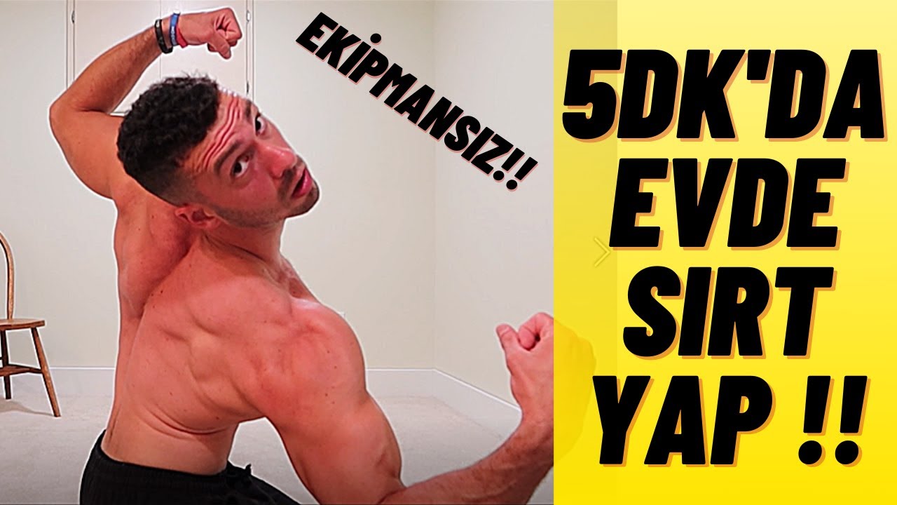 SADECE 5 dk’da EVDE SIRT BÜYÜTME ANTRENMANI (EKİPMANSIZ)
