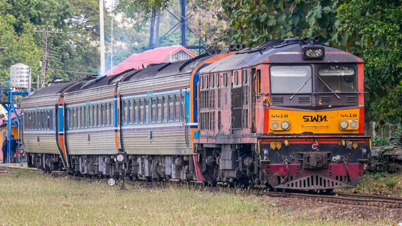 นาน ๆ ทีถึงจะเห็นที่เชียงใหม่กับ Alsthom 4418 เครื่องยนต์เดิม Pielstick | Thai Railway