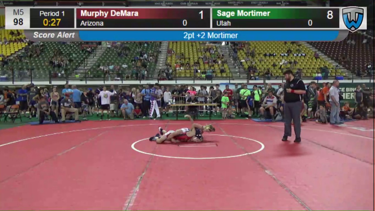 2097 Schoolboy 98 Murphy DeMara Arizona vs Sage Mortimer Utah 8425282104