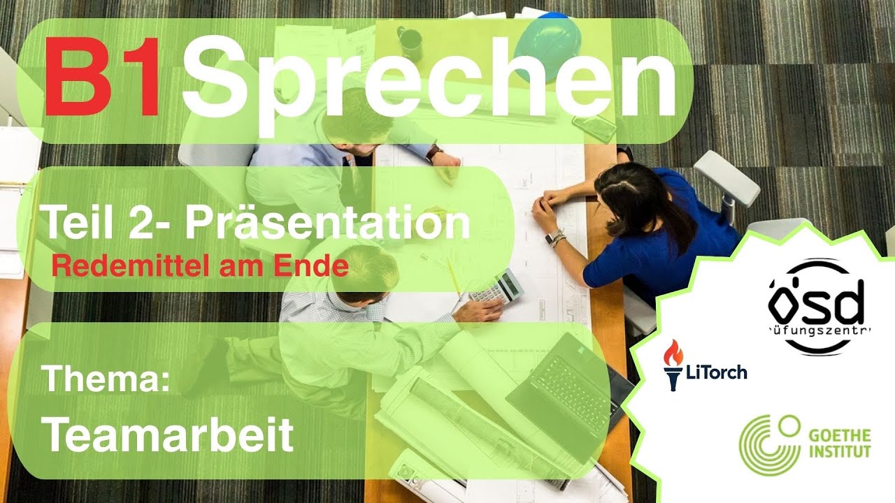 Teamarbeit–B1-Prüfung | Sprechen Teil 2 (Goethe/ÖSD)