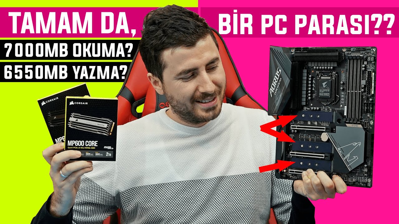 7000MB HIZA ULAŞAN M2 SSD??? + (Z590 AORUS MASTER)