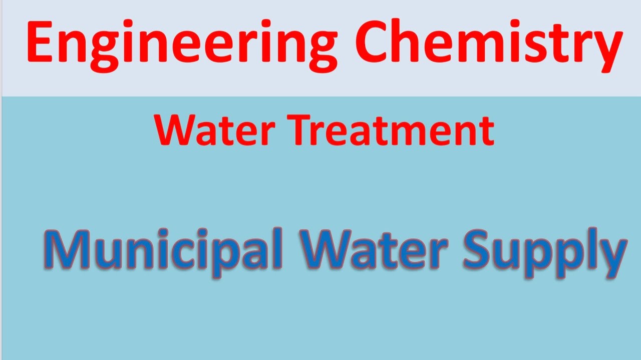 Municipal Water Supply