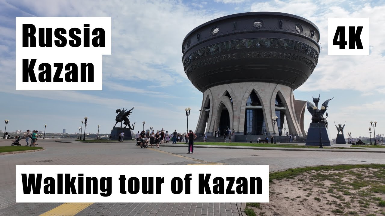 Russia, Tatarstan, Kazan, walk through the most exciting places in Kazan | [4k]