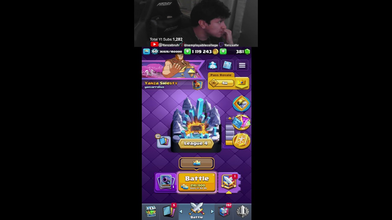 CLASH ROYALE N CHILL - 12k trophies?