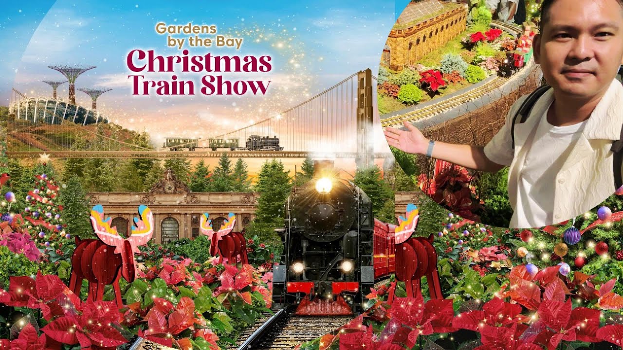 Garden by the bay| Christmas Train Show at Flower Dome (2024) 🚝🚝🛤🛤🚟🚟🚋🚋🚂🚂🚞🚞🚆🚆🚄🚃🚅