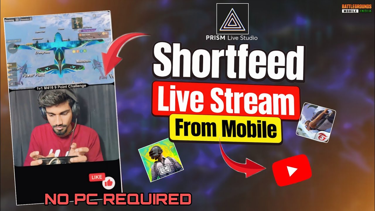 Shortfeed Live Stream From Mobile| Prism live studio kaise use kare | Mobile Live Streaming App 