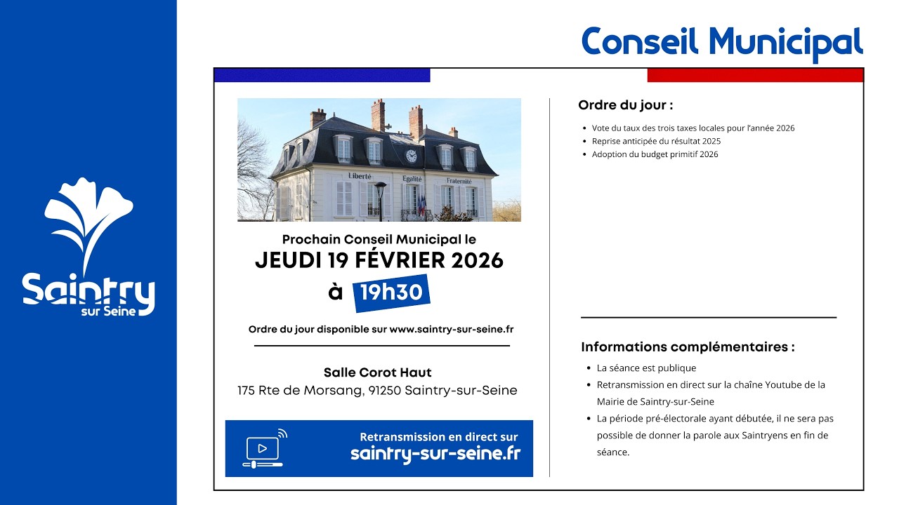 Conseil Municipal | 19 février 2026