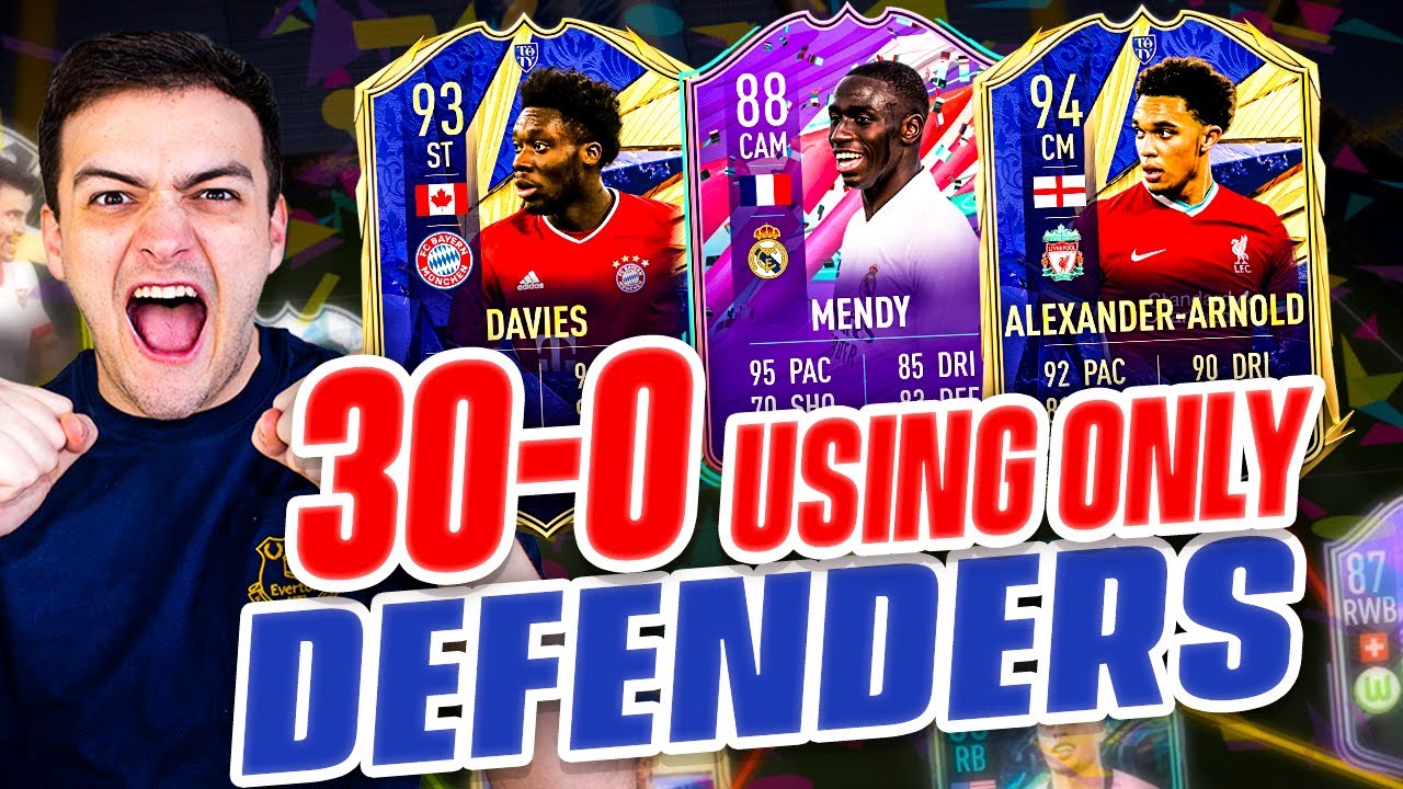 30-0 ON FUT CHAMPIONS USING DEFENDERS ONLY ON FIFA 21!!