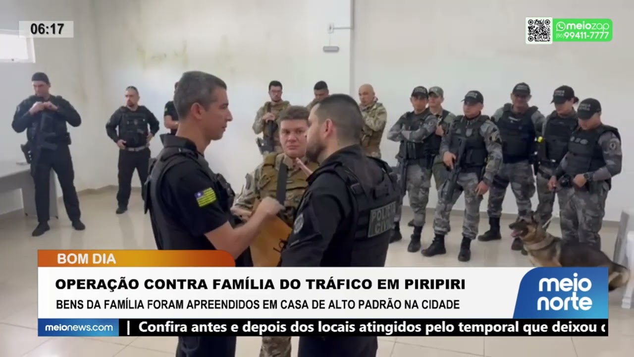 Operação contra família do tráfico em Piripiri; bens foram apreendidos em casa de alto padrão; veja!