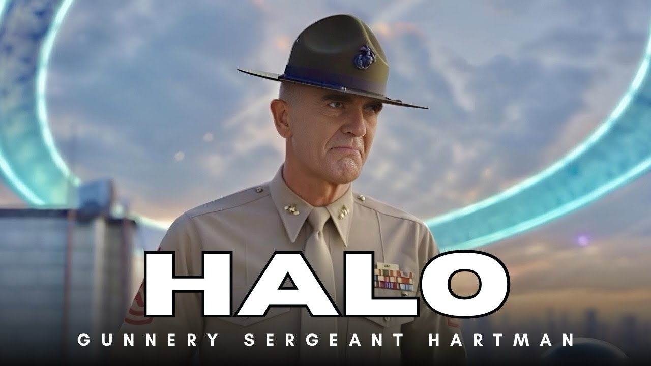 Комендор-сержант Хартман посещает Halo (Цельнометаллическая оболочка) 🎖️🛡️💥