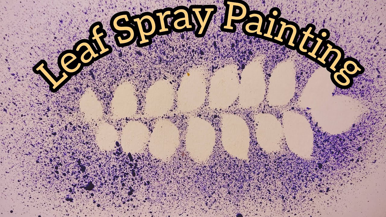 Leaf Spray Painting | Satisfying Art Video#shorts #leafart #spraypainting #satisfying #art