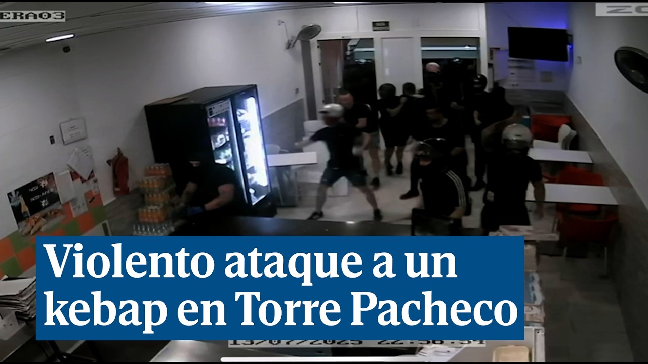 Así fue el violento ataque a un kebab en Torre Pacheco: 