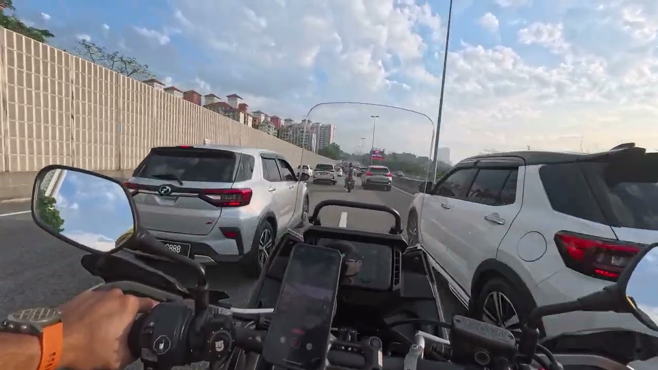 Honda NX500 Riding in KL Morning Traffic — Kuala Lumpur Peak Hour Commuting