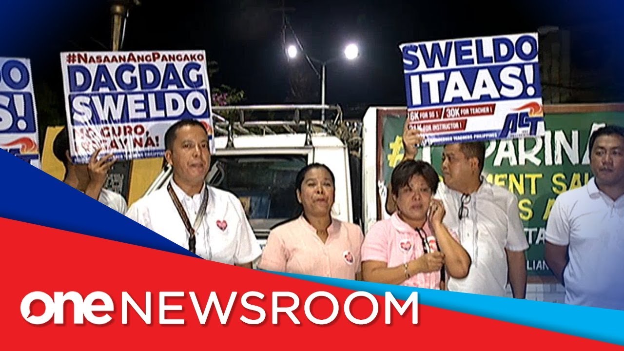 Teachers troop to Mendiola to demand wage hike