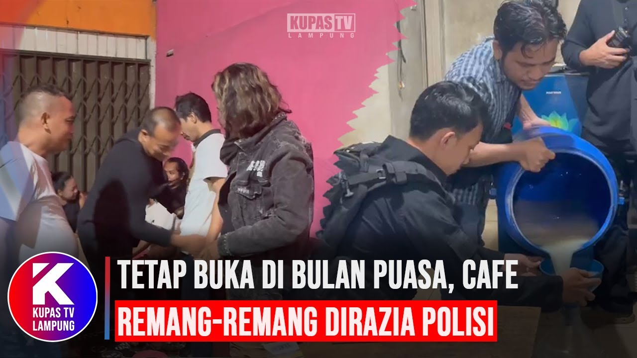 Buka di Bulan Puasa, Cafe Remang remang di Bandar Lampung Dirazia Polisi