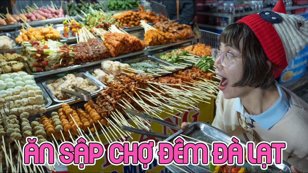 Thử Thách 200K Ăn Sập Chợ Đêm Thiên Đường Ăn Vặt