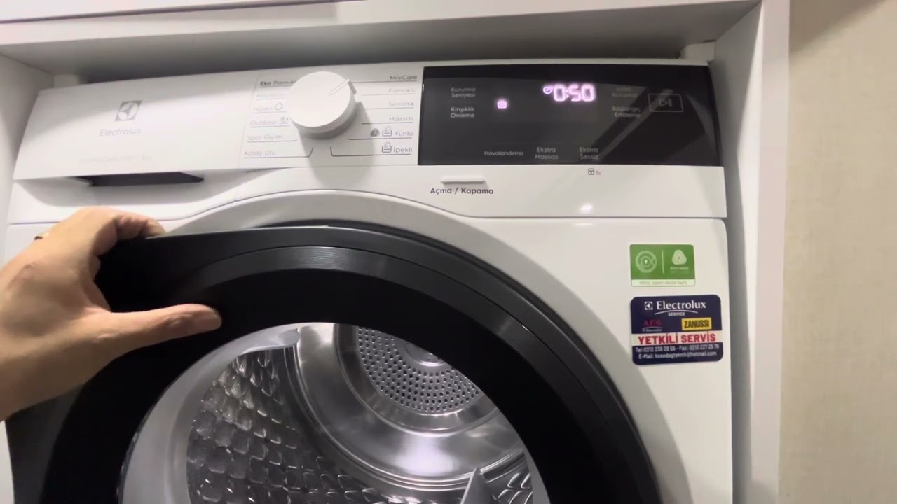 Electrolux EW7D395UT model kurutma makinesi kullanım bilgisi