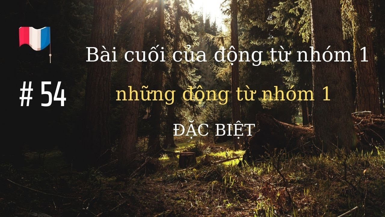 # 54 - Bài cuối của động từ nhóm 1: những động từ nhóm 1 ĐẶC BIỆT