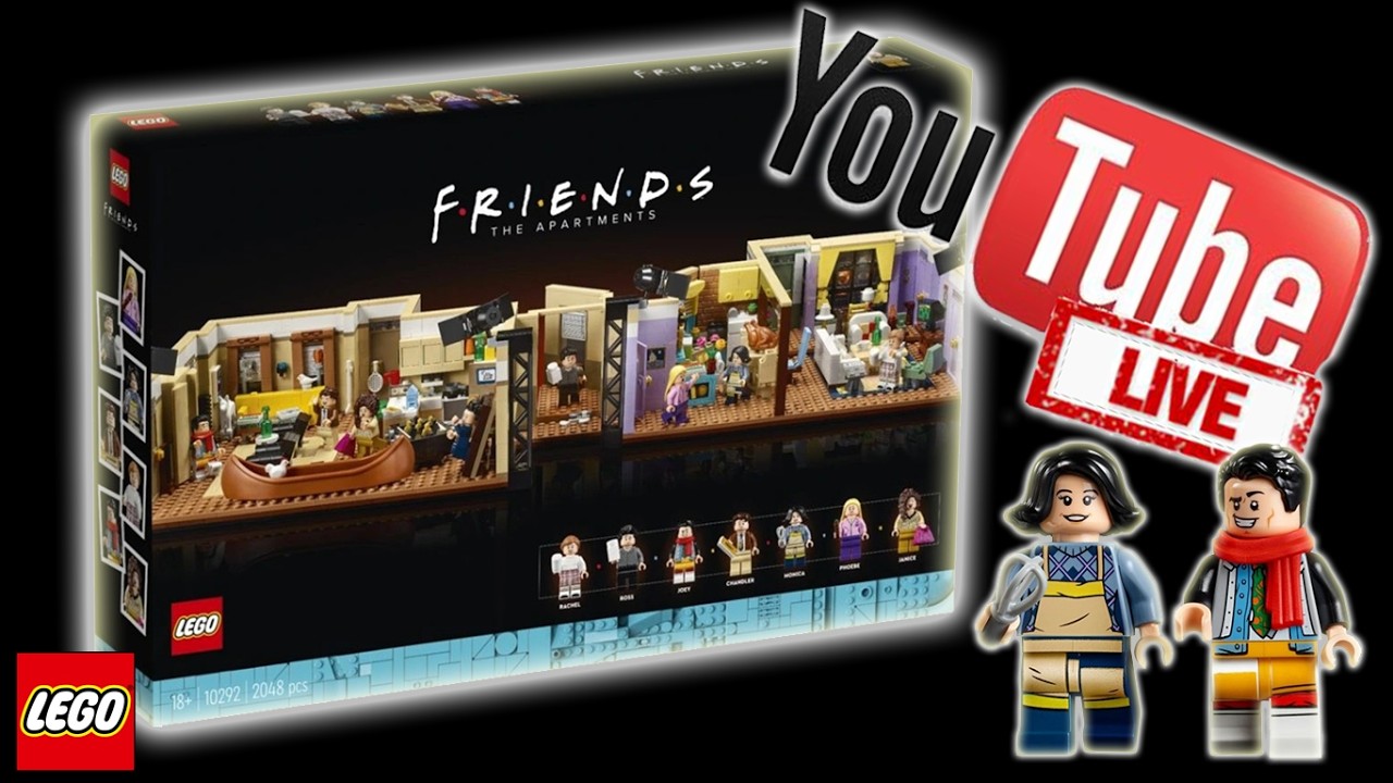 🔴 ŽIVĚ Stavíme Lego #10292 Byty z Přátel s hostem