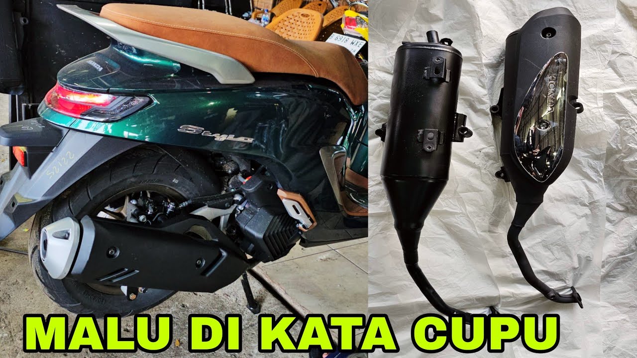 PASANG KNALPOT PCX 160 DI MOTOR STYLO 160 DI RUBAH POSISI SUPAYA LEBIH NAIK BEGINI RAHASIANYA BY SKR