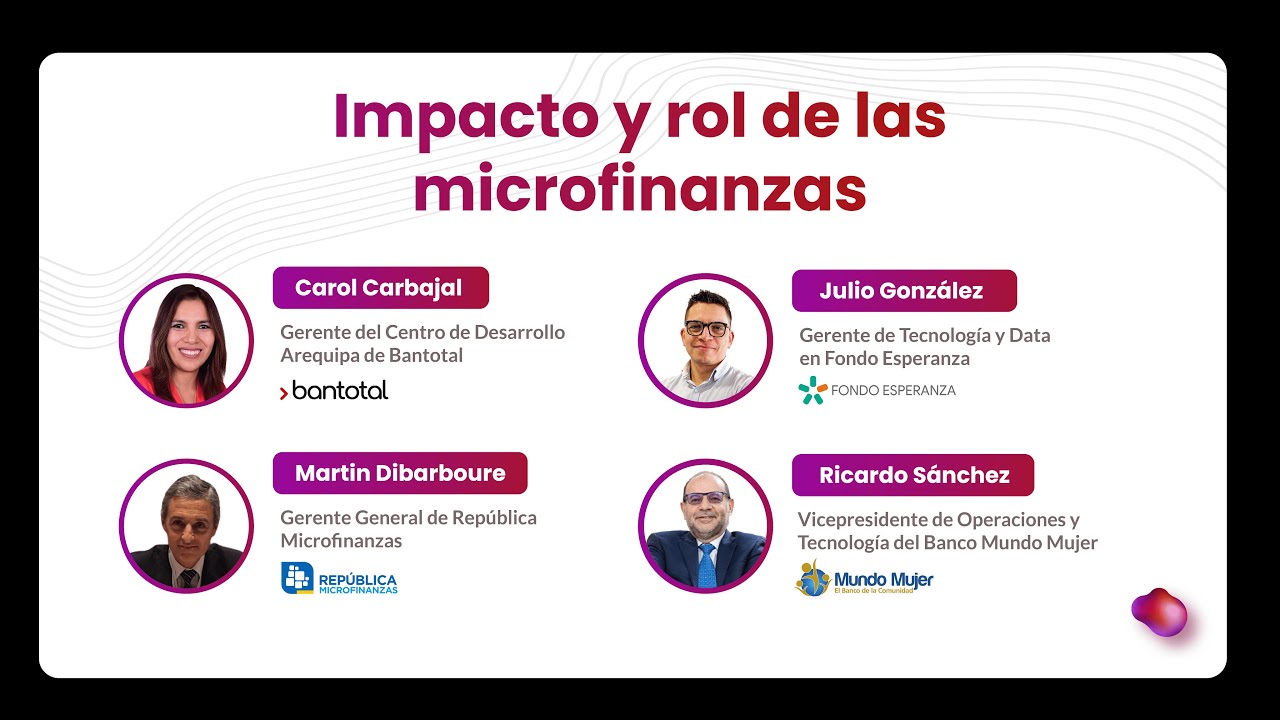 Panel: Impacto y rol de las microfinanzas