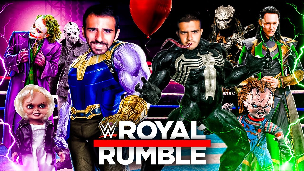 ROYAL RUMBLE DE VILLANOS EN WWE CON MI PRIMO ! - ElChurches