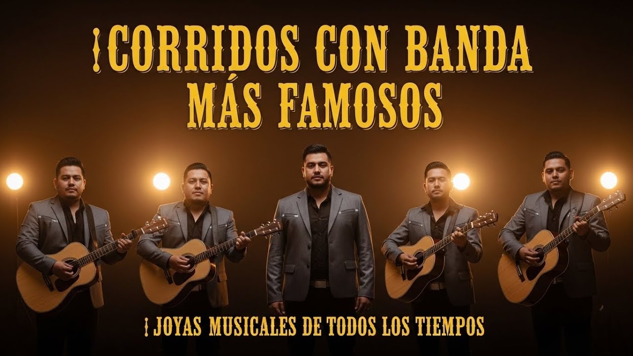 🤠 Corridos Con Banda Más Famosos 🎺 Joyas Musicales de Todos los Tiempos