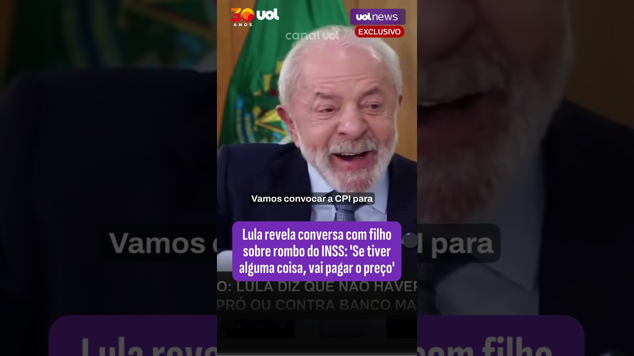Lula revela conversa com filho sobre rombo do INSS: 'Se tiver alguma coisa, vai pagar o pre&ccedil;o'