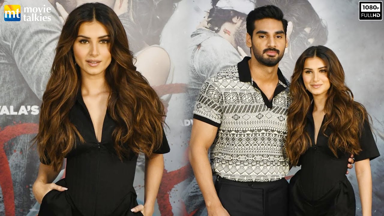 Dashing and fit 💪❤️ Ahan Shetty & Tara Sutaria at Mehboob studio for their Tadap