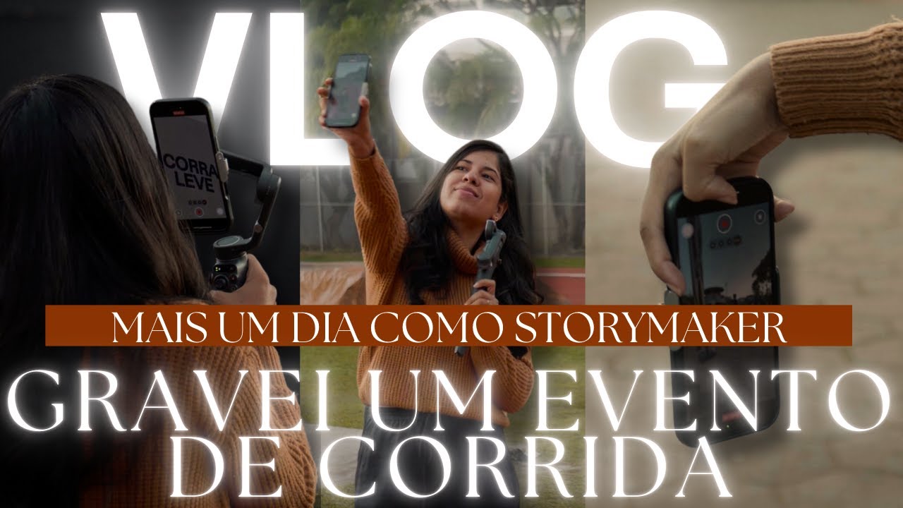 Como gravei um evento de corrida com o celular - VLOG