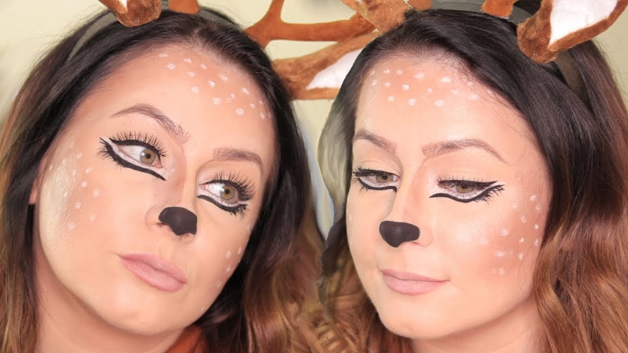 Halloween Cute Reindeer Makeup Tutorial