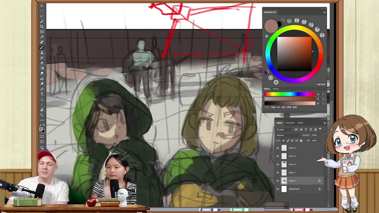 🔴 LIVE - Drawing Foundation Lessons & Watercolor OC Drawing! - 3/17/2026