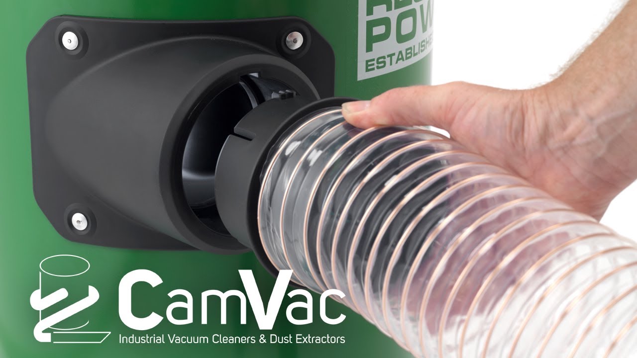 CamVac Dust Extractors - Now Featuring New, Improved Bayonet-Style Inlet Fittings