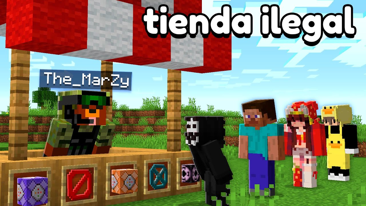 He ABIERTO una TIENDA de ITEMS ILEGALES en mi SERVIDOR de MINECRAFT