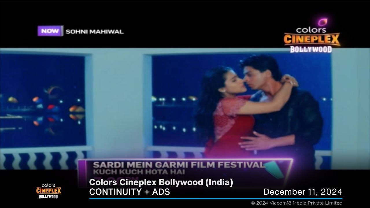 Colors Cineplex Bollywood (India) continuity + ads | December 11, 2024