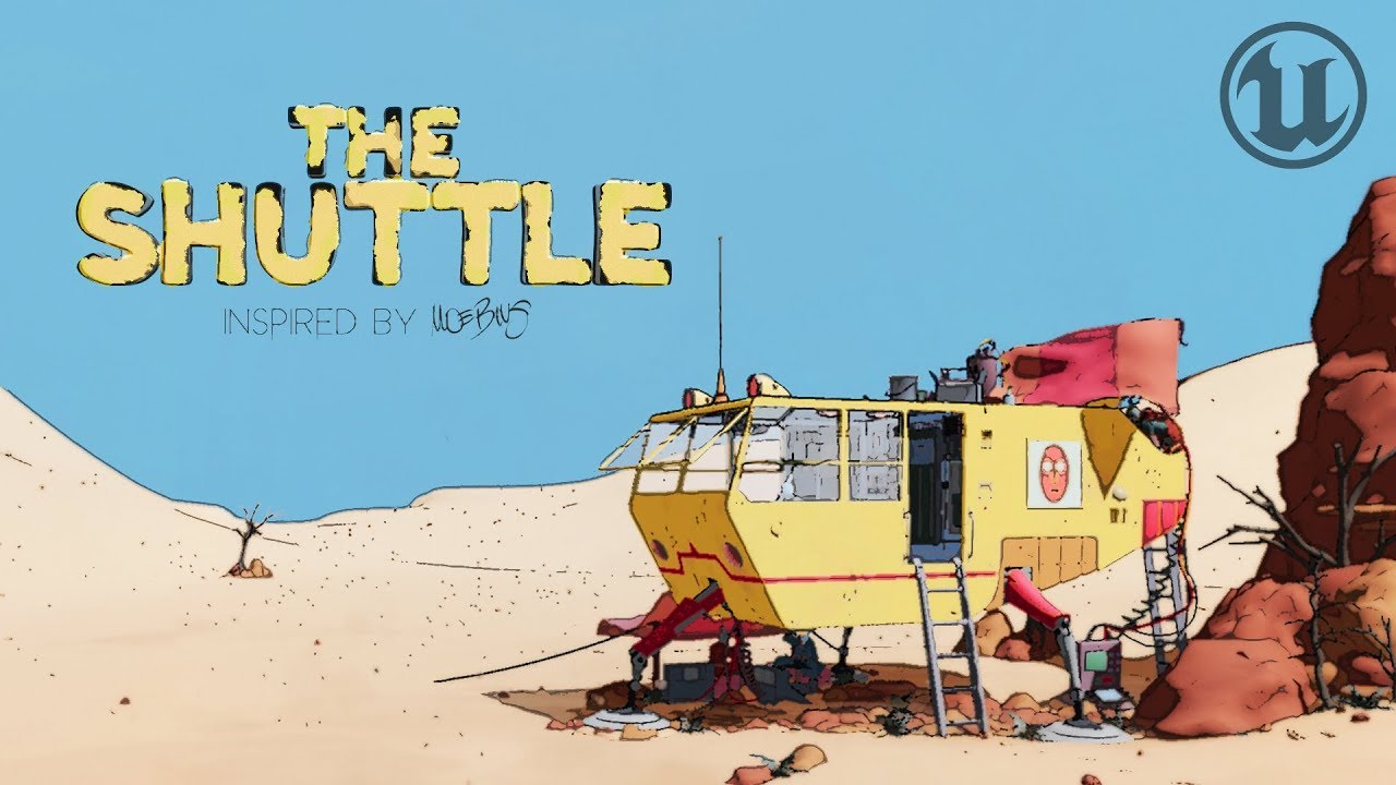 The Shuttle - Cinematic Scene in Unreal Engine [Moebius/Cel-Shaded]