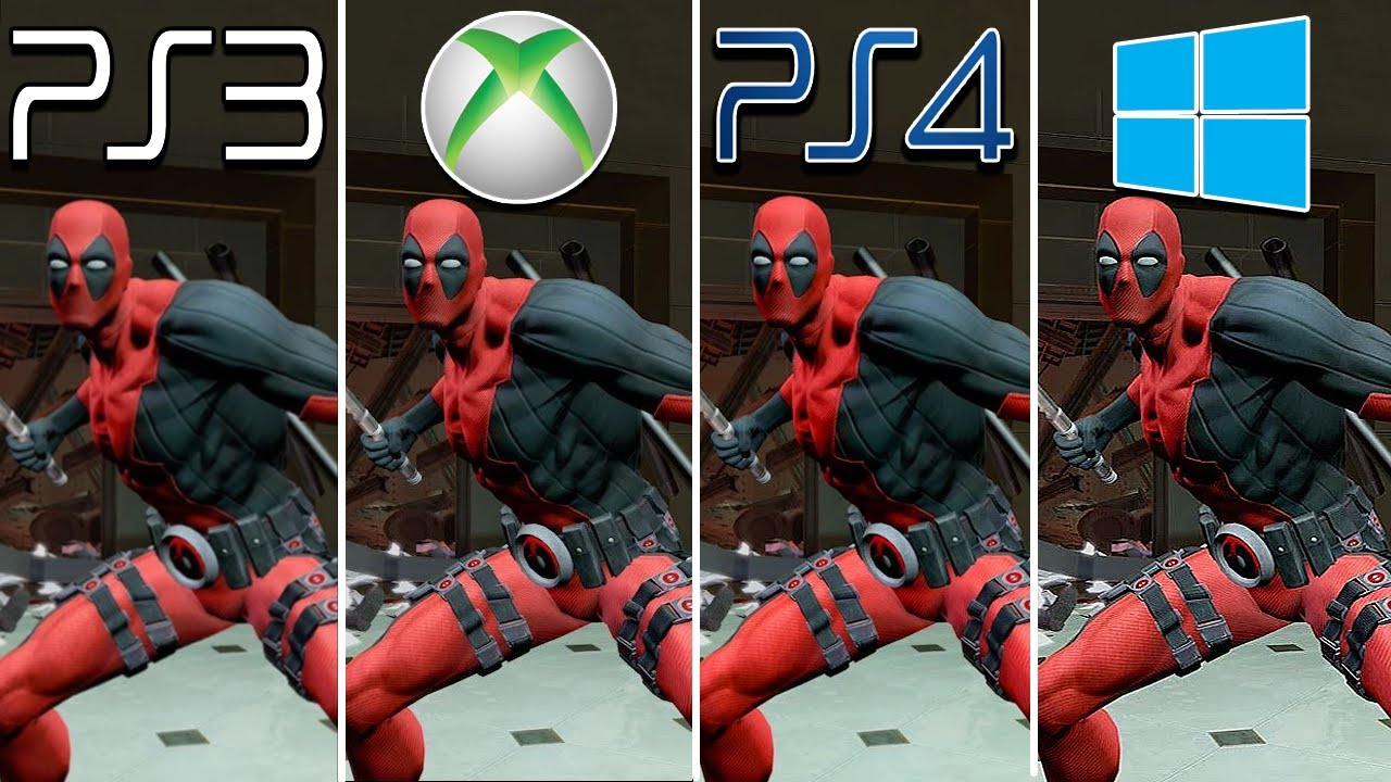 Deadpool (2013) PS3 vs XBOX 360 vs PS4 Pro vs Windows (Which One is Better?)