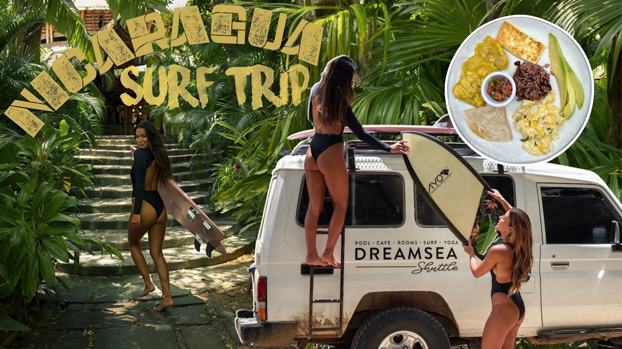 come on a surf trip with me to NICARAGUA 🏄🏾‍♀️🌿