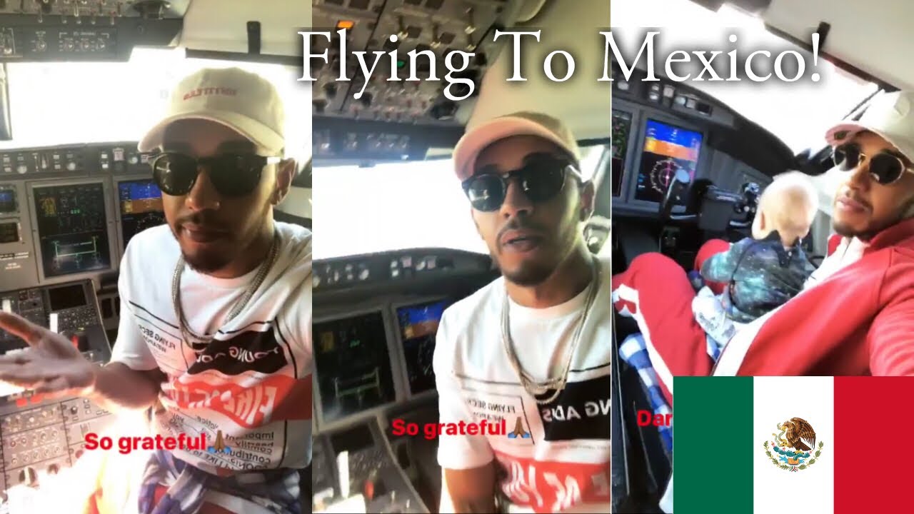 Flying To Mexico In Private Jet For The Mexican Grand Prix! Formula One | Lewis Hamilton Vlogs