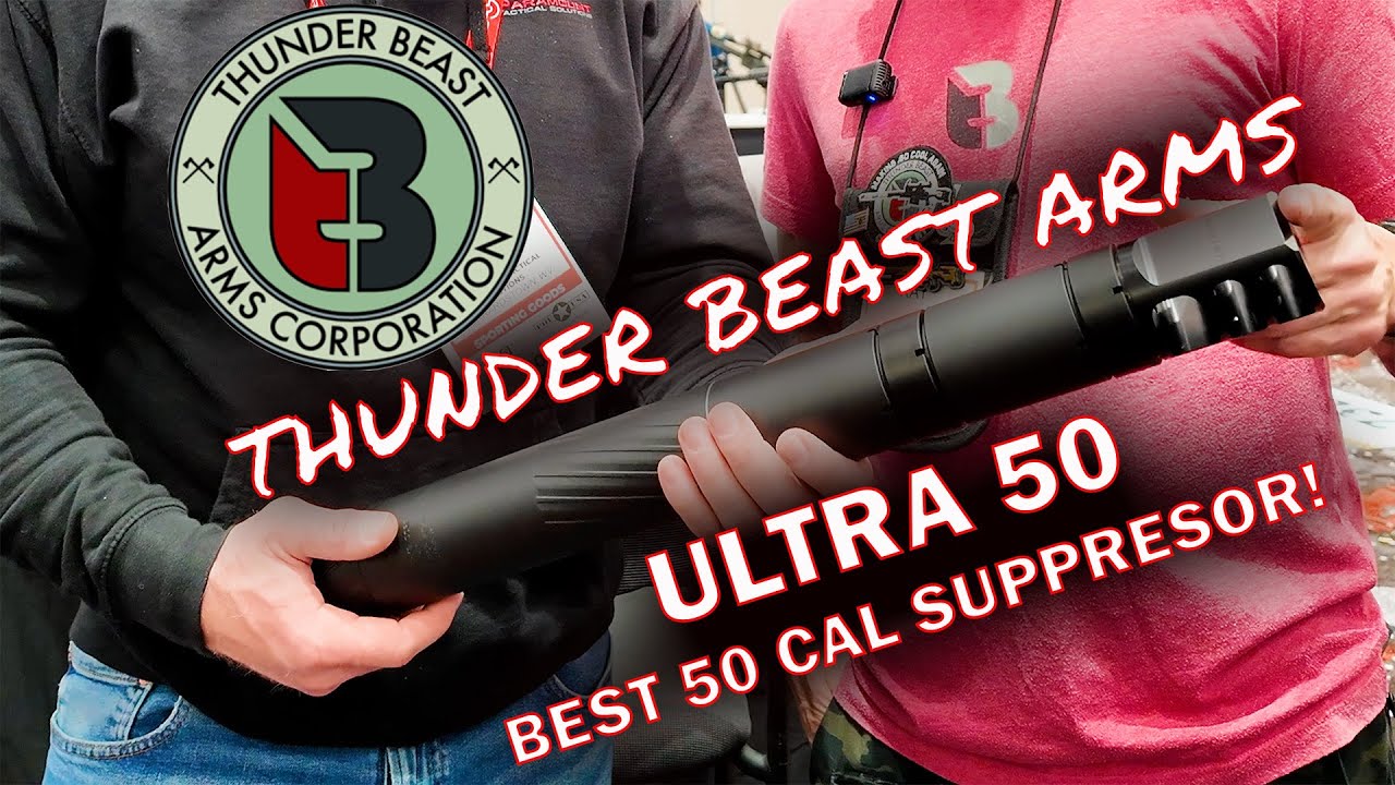 Thunder Beast Arms Ultra 50 -  Best .50 Cal Suppressor With Recoil AND Overpressure Reduction!