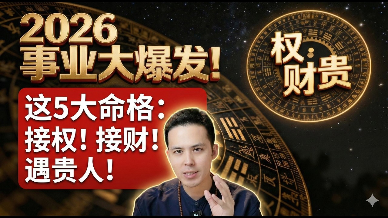 【2026事业大爆发】谁能跨阶层跃迁？紫微斗数“官禄宫”全解析：这5大命格准备接权、接财、遇贵人！