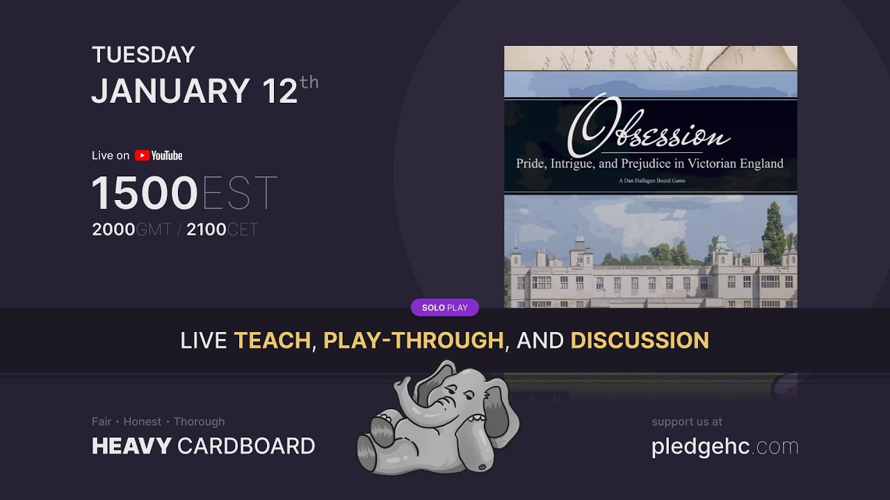 Obsession, 2nd Edition w/Expansion--- solo Play-through by Heavy Cardboard