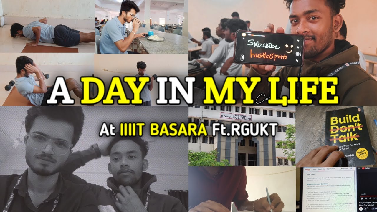 A Day in my Life At IIIT BASARA | Ft.RGUKT | My First Vlog❤️ 